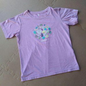 T women's mountain leaf ladies s size Pink